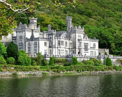 Kylemore Abbey Building paint by numbers