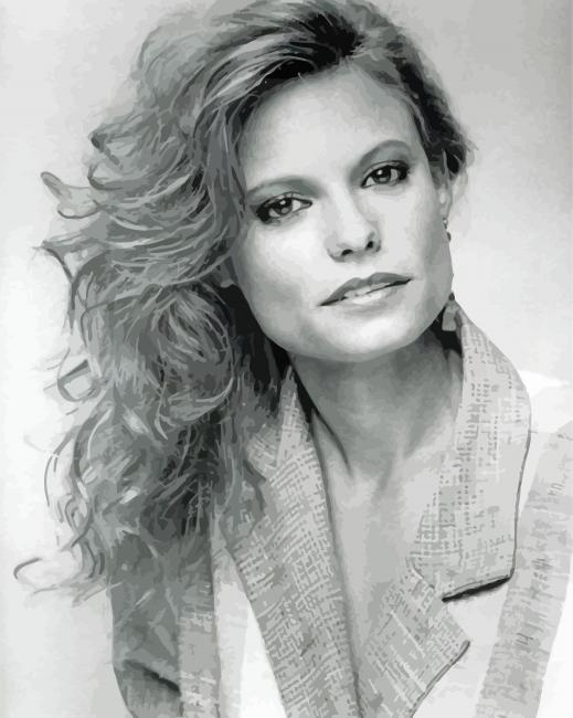 Black And White Kay Lenz paint by numbers