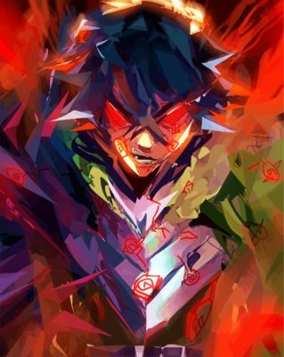 Rage Shield Anime paint by numbers