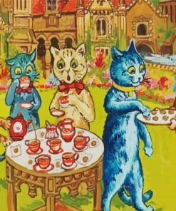 Psychedelic Cats paint by numbers