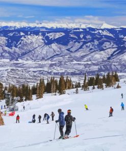 Ski Resorts In United States paint by numbers