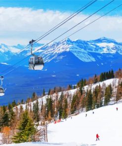 Ski Resorts In Canada paint by numbers