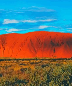 Uluru Mountain paint by numbers