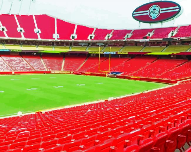 Arrowhead Stadium paint by numbers