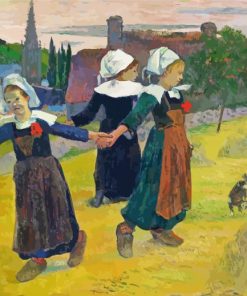 Breton Girls Dancing Pont Aven Gauguin Paint by numbers