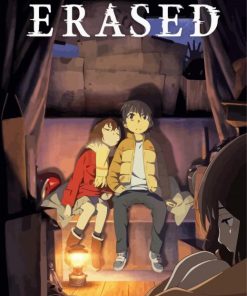 Erased anime poster paint by number