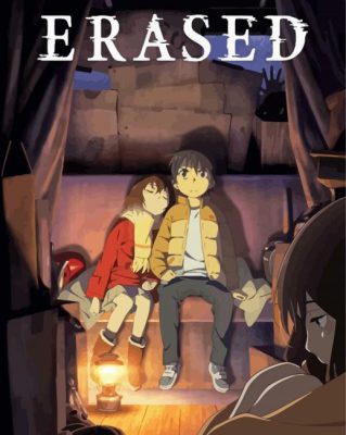 Erased anime poster paint by number