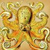 Golden Octopus paint by numbers