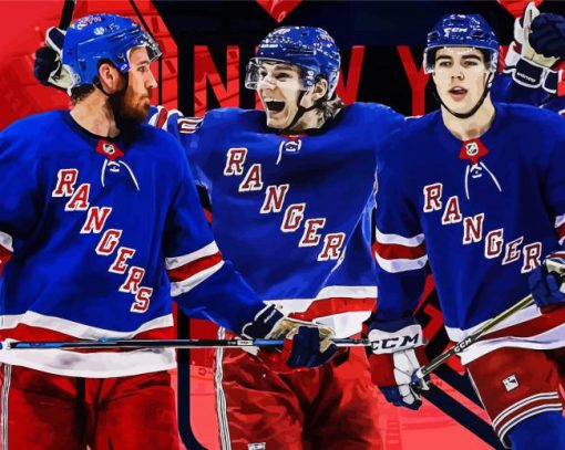 New York Rangers Players paint by numbers