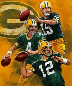 Green Bay Packers Players paint by numbers