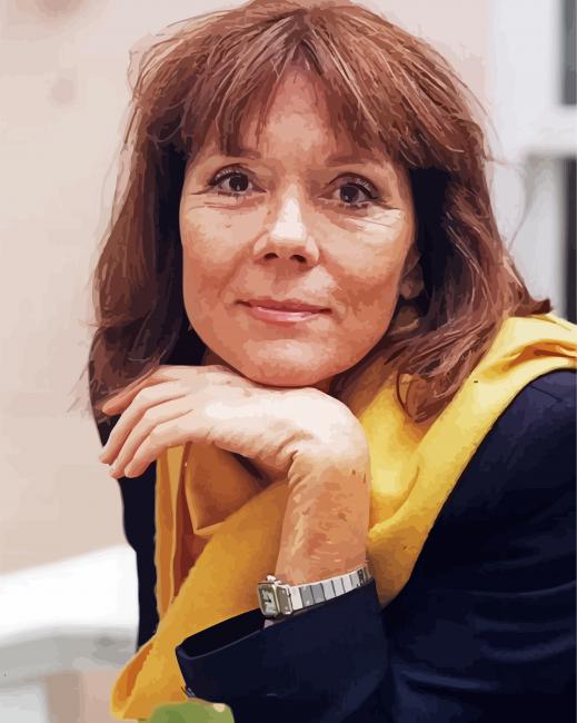 actress Diana Rigg paint by numbers