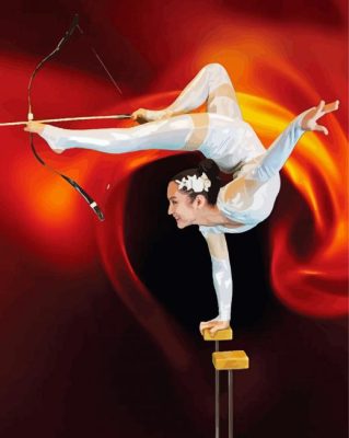 contortionist girl paint by numbers