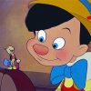 jiminy cricket and pinocchio cartoon paint by numbers