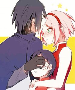 Sakura Kiss Sasuke paint by numbers