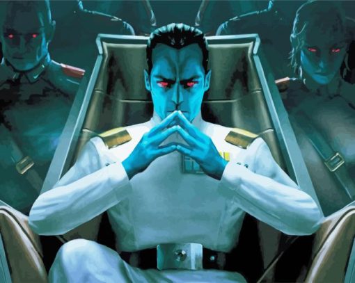 star wars Grand Admiral Thrawn paint by numbers