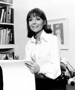 young Diana Rigg paint by number