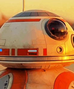 Bb8 Star Wars Robot paint by nymbers