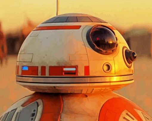 Bb8 Star Wars Robot paint by nymbers