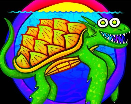Dragon Turtle paint by numbers