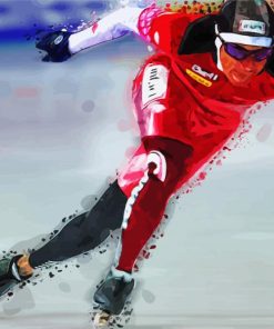 Speed Skating paint by numbers