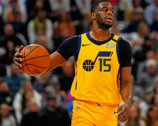 Utah Jazz Basketballer paint by numbers