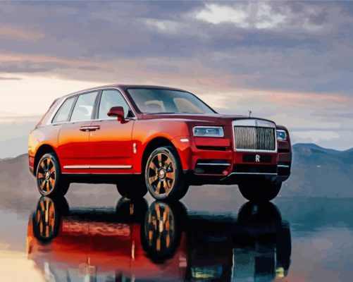 Aesthetic Roll Royce paint by numbers