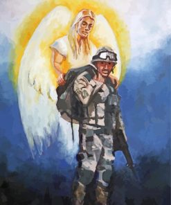 Guardian Angel And Soldier paint by numbers