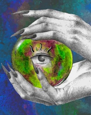 Crystal Ball Illustration paint by numbers