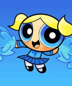 Cute Bubbles Powerpuff paint by numbers