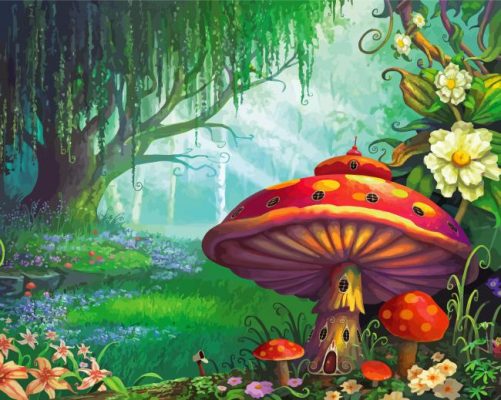 Fantastic Mystical Forest paint by numbers