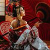 Gorgeous Japanese Woman paint by numbers