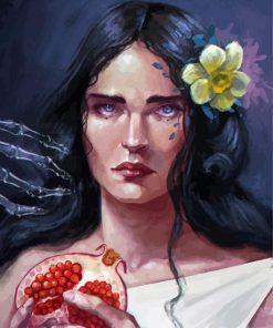 Sad Persephone paint by numbers