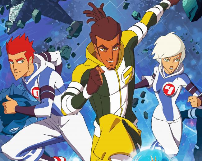 Galactik Football paint by numbers