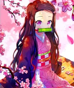 Demon Slayer Nezuko Kamado paint by numbers