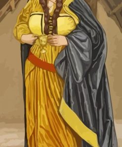 Helga Hufflepuff paint by numbers