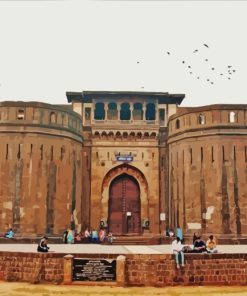 Shaniwar Wada Pune India paint by numbers