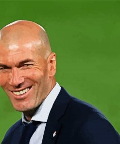 Zinedine Zidane Smiling paint by numbers