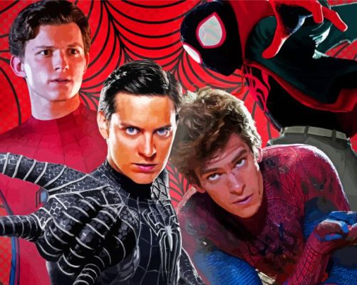 Spider Men paint by numbers