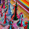 Chess Board paint by numbers