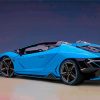 Blue Lamborghini Zentorno paint by numbers