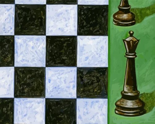 Chess Board Art paint by numbers