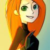 Cute Kim Possible paint by numbers