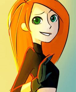 Cute Kim Possible paint by numbers