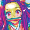 Nezuko Pop Art paint by numbers