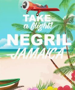 Negril Poster paint by numbers