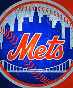 Mets Logo paint by numbers