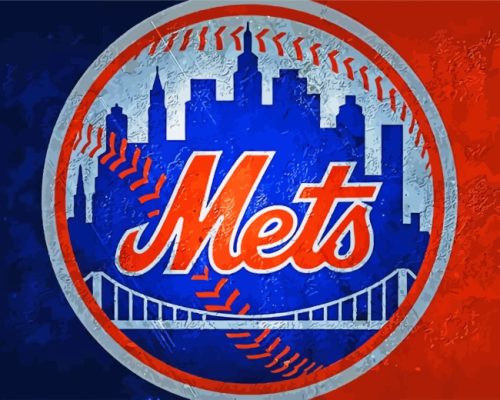 Mets Logo paint by numbers