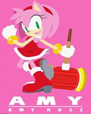 Amy Rose paint by numbers