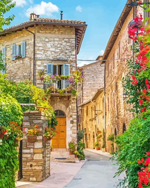 Italian Walkway paint by numbers