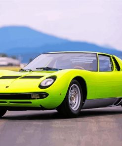 Lamborghini Minura paint by numbers